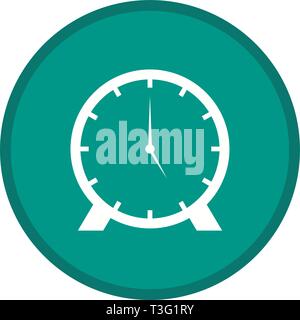Clock Glyph Multi color Background icon Stock Vector
