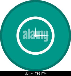 Clock Glyph Multi color Background icon Stock Vector