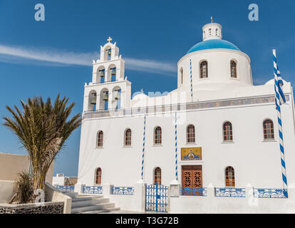 Church of panagia in Oia in Santorini Stock Photo