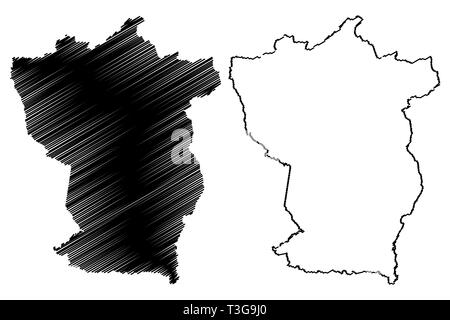 Cojedes State Bolivarian Republic - Cojedes State Bolivarian Republic Of Venezuela States Federal Dependencies And Capital District Map Vector Illustration Scribble Sketch Cojedes M T3g9j0 