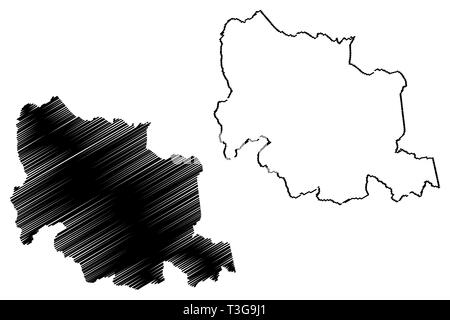 Carabobo State (Bolivarian Republic of Venezuela, States, Federal Dependencies and Capital District) map vector illustration, scribble sketch Carabobo Stock Vector