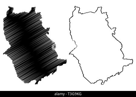 Amazonas State (Bolivarian Republic of Venezuela, States, Federal Dependencies and Capital District) map vector illustration, scribble sketch Amazonas Stock Vector