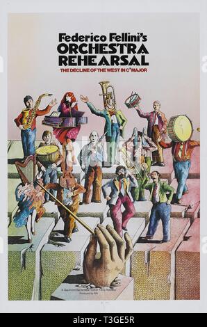 Prova d'orchestra  Year : 1978 Italy Director : Federico Fellini Poster (USA) Stock Photo