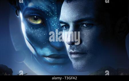 Avatar  Year : 2009 USA USA Director : James Cameron Sam Worthington, Zoe Saldana Key Art Stock Photo