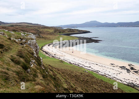 Coral Beach at Claigan on Loch Dunvegan on Isle of Skye, Highland Region, Scotland, UK Stock Photo