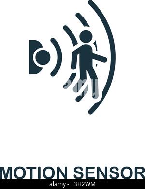 Motion Sensor icon. Creative element design from smart home icons collection. Pixel perfect Motion Sensor icon for web design, apps, software, print u Stock Vector