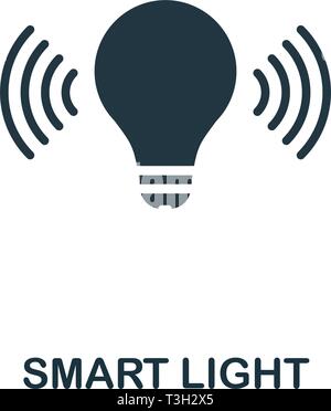 Smart Light icon. Creative element design from smart home icons collection. Pixel perfect Smart Light icon for web design, apps, software, print usage Stock Vector
