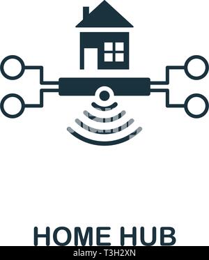 Home Hub icon. Creative element design from smart home icons collection. Pixel perfect Home Hub icon for web design, apps, software, print usage. Stock Vector