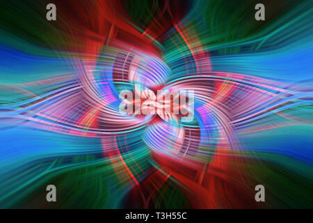 Colorful, abstract background with twirl effect. Stock Photo