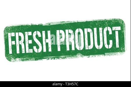 Fresh product sign or stamp on white background, vector illustration Stock Vector