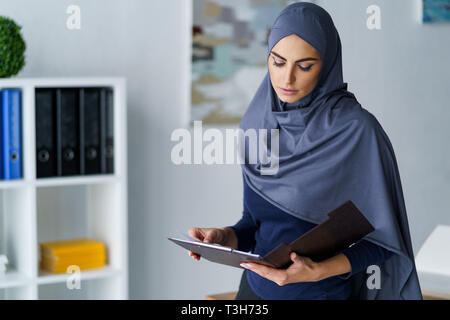 Female Arab office worker Stock Photo