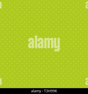 Seamless pattern for textiles and wallpaper - small yellow polka dots on a green background. Stock Vector