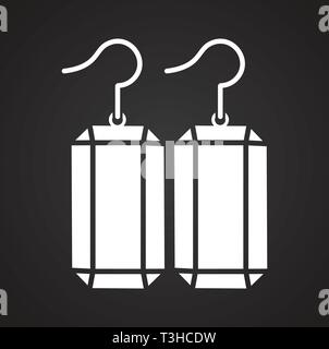 Jewelry icon on background for graphic and web design. Simple vector sign. Internet concept symbol for website button or mobile app. Stock Vector