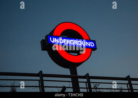 Small footbridge adding buildings central London Stock Photo