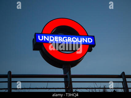 Small footbridge adding buildings central London Stock Photo