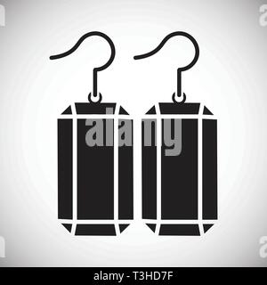 Jewelry icon on background for graphic and web design. Simple vector sign. Internet concept symbol for website button or mobile app. Stock Vector