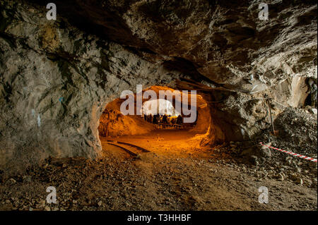 spectacular zinc mine in disuse Stock Photo