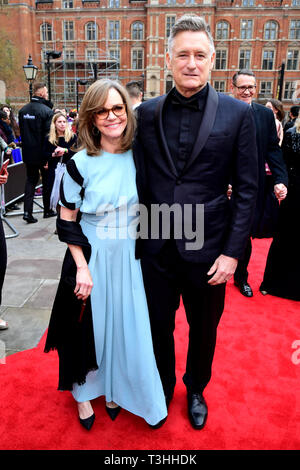 Bill Pullman (right) and Sally Field attending the Laurence Olivier Awards, Royal Albert Hall, London. Stock Photo