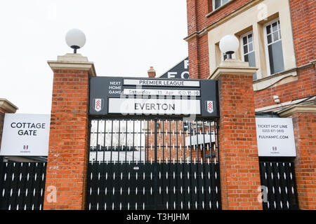 Craven Cottage the home of Fulham Football Club, Fulham, West London, England, UK Stock Photo