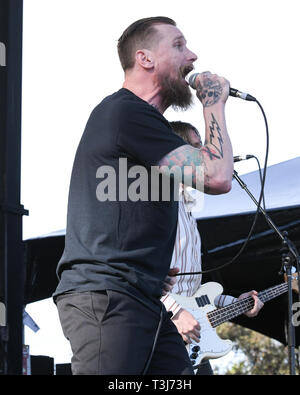 April 7, 2019 - Dana Point, California, USA - Bassist TYLER SMITH of Black  Flag performs at the Sabroso Craft Beer, Taco & Music Festival 2019 Sunday  (Day 2) at Doheny State