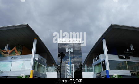 Plaza del Duque, Costa Adeje, Tenerife, Canary Islands, Spain - October 31, 2018: luxury shopping mall with designer clothing and accessories shops Stock Photo