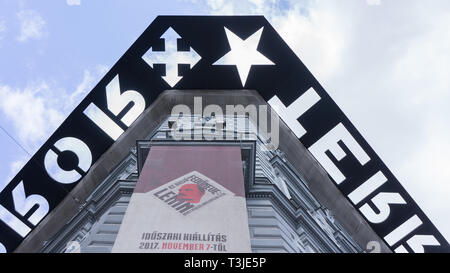 Budapest Hungary 03 15 2019 The House of Terror Detail in Budapest Stock Photo