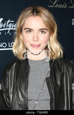 Los Angeles, Ca, USA. 9th Apr, 2019. Kiernan Shipka, at Los Angeles Premiere Be Natural: The Untold Story of Alice Guy- Blaché at Harmony Gold Theater in Los Angeles, California on April 9, 2019. Credit: Faye Sadou/Media Punch/Alamy Live News Stock Photo