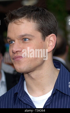 LOS ANGELES, CA. June 06, 2002: Actor MATT DAMON at the world premiere, in Hollywood, of his new movie The Bourne Identity. © Paul Smith / Featureflash Stock Photo