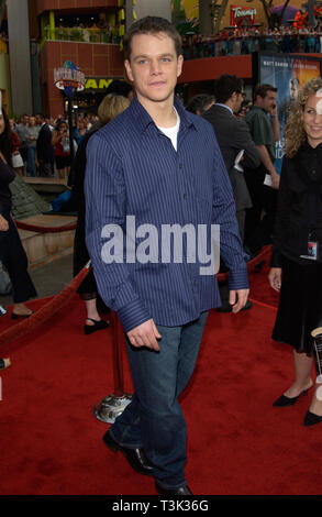 LOS ANGELES, CA. June 06, 2002: Actor MATT DAMON at the world premiere, in Hollywood, of his new movie The Bourne Identity. © Paul Smith / Featureflash Stock Photo