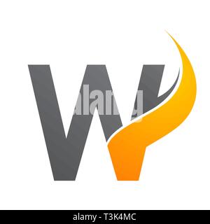 Initial letter W sunlight concept design. Symbol graphic template element Stock Vector