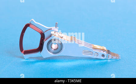 Part of an harddisk close-up details of the computer, selective focus ...