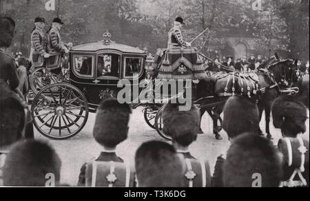 Funeral procession of King Edward VII, London, 20 May 1910.  Creator: Unknown. Stock Photo