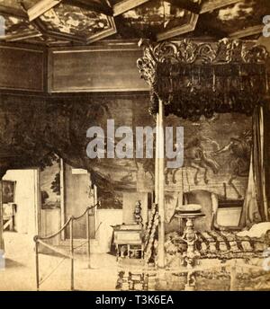 'Palace of Holyrood. Queen Mary's Bedroom', c1912. Creator: Unknown. Stock Photo