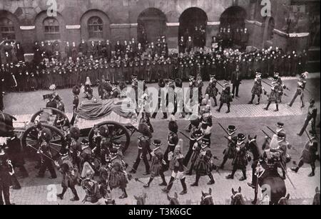 Funeral procession of King Edward VII, Whitehall, London, 20 May 1910.  Creator: Unknown. Stock Photo