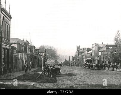 Church Street, Maritzburg, South Africa, 1895.  Creator: Unknown. Stock Photo