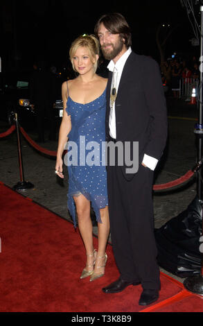 LOS ANGELES, CA. September 17, 2002: Actress KATE HUDSON & husband CHRIS ROBINSON at the world premiere, in Los Angeles, of her new movie The Four Feathers. © Paul Smith / Featureflash Stock Photo