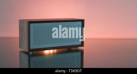 Studio shot of a Bluetooth speaker Stock Photo