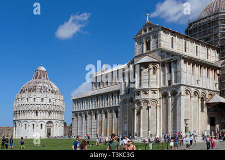 Cathedral and Baptistery, Pisa Stock Photo