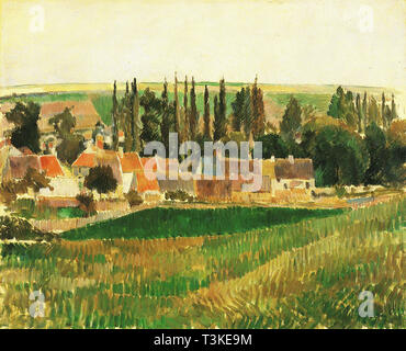 Camille pissarro (1830  1903) paysage osny esquisse 1884 Stock Photo