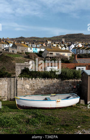 View of Fortuneswell in Portland Stock Photo