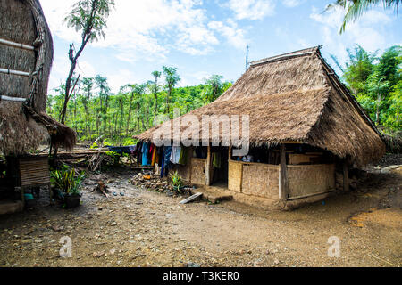 The Sasak Village Ende in Lombok, Indonesia, Asia Stock Photo