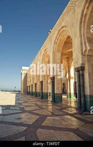 View of Hassan II mosque in Casablanca, Morocco Stock Photo