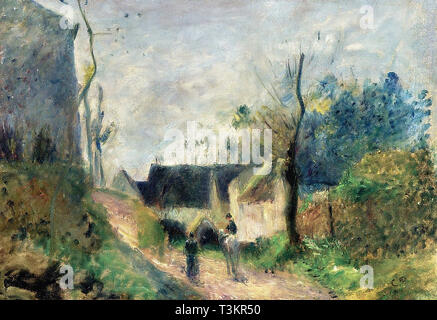 Camille Pissarro (1830 1903) Landscape At Valhermeil - Private Collection 1878 Stock Photo