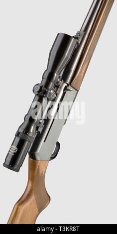 LONG ARMS, MODERN HUNTING WEAPONS, hunting rifle with scope, Editorial-Use-Only Stock Photo