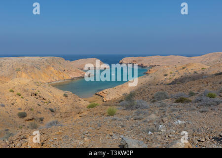 Bandar Khayran is a coastal town in northeastern Sultanate of Oman Stock Photo