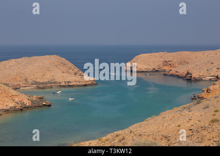 Bandar Khayran is a coastal town in northeastern Sultanate of Oman Stock Photo