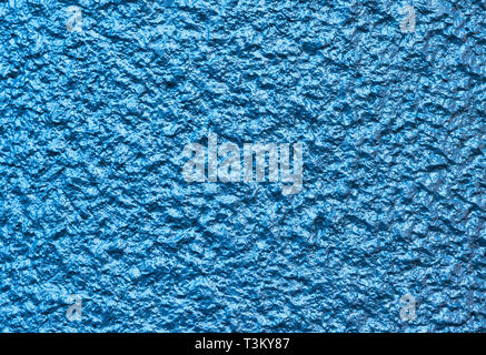 Blue Cement Wall,Rough Surface Look Like Blue Sand.Background