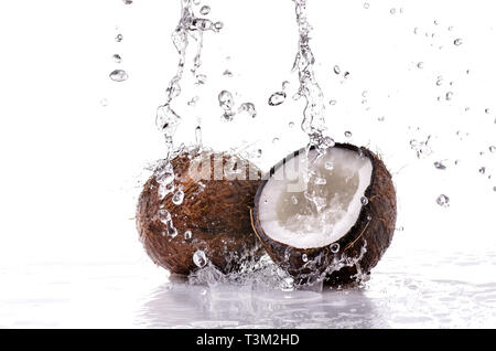 natural and fresh coconut is good for health Stock Photo