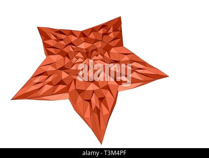 starfish isolated on white background. 10 EPS Stock Vector