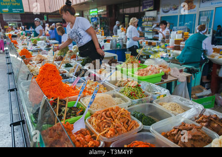 Green Bazaar, Almaty, Kazakhstan Stock Photo